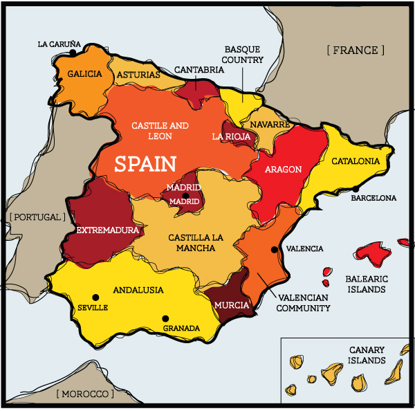 Map of Spain