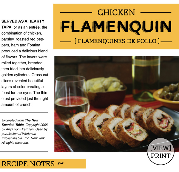 RECIPE: Chicken Flamenquin