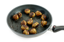 Meatballs Frying 