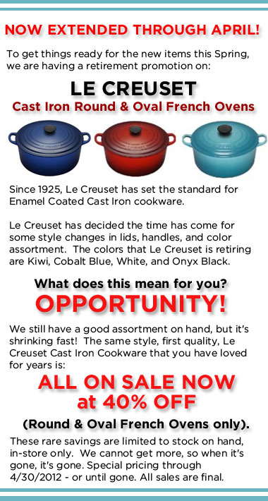 Le Creuset Sale