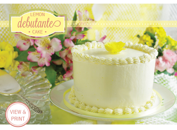 RECIPE: Lemon Debutante Cake