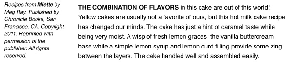 The Combination of Flavors in this cake....