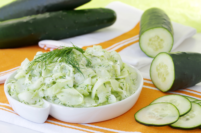  Cucumbers in Yogurt 