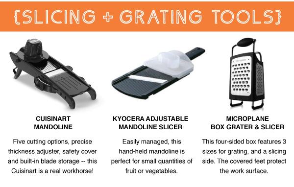 Slicing and Grating Tools