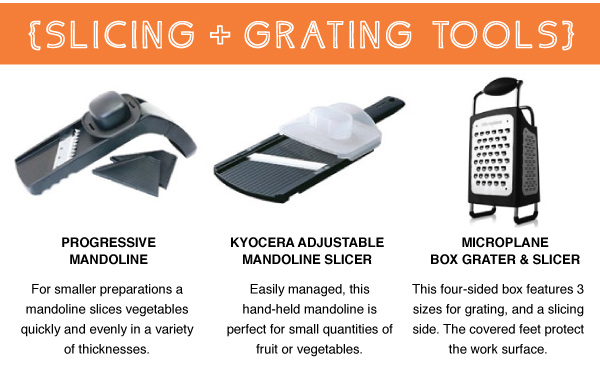 Slicing and Grating Tools