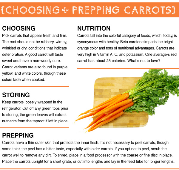 Choosing + Prepping Carrots