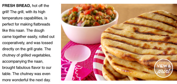 RECIPE: Cumin Naan with Grilled Tomato Chutney