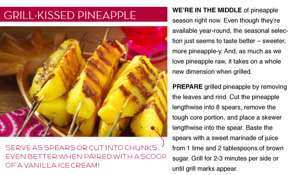 Grill-Kissed Pineapple