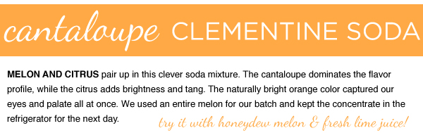 Cantaloupe Clementine Soda