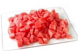 Diced Watermelon