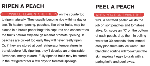 Ripen and Peel a Peach