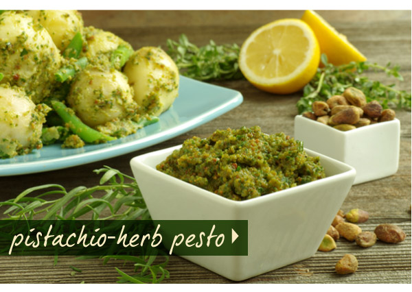 RECIPE: Pistachio-Herb Pesto