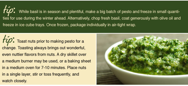 Pesto-Making Tips