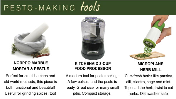 Pesto-Making Tools