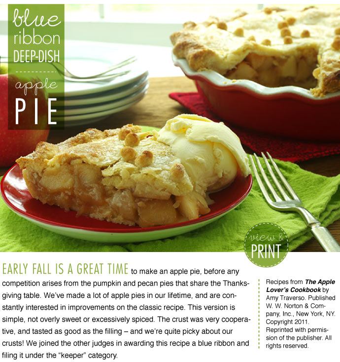 RECIPE: Blue Ribbon Deep-Dish Apple Pie