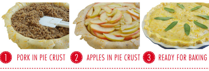 RECIPE: Pork and Apple Pie with Cheddar-Sage Crust