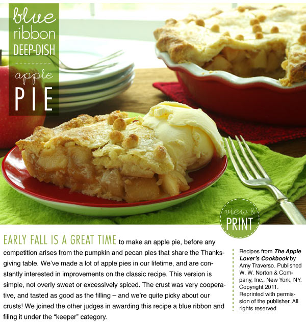 RECIPE: Blue Ribbon Deep-Dish Apple Pie