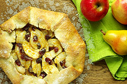 Free-form APple-Pear-Cranberry Tart