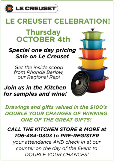 Le Creuset Celebration - Oct 4