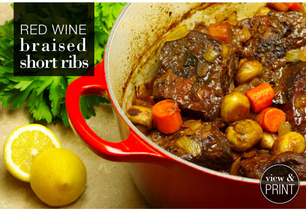 RECIPE: Red Wine Braised Short Ribs