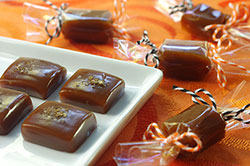 Fleur de Sel and Smoked Salt Caramels