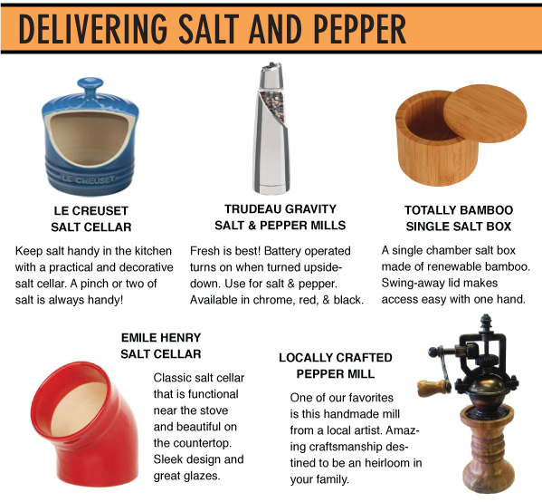 Delivering Salt and Pepper