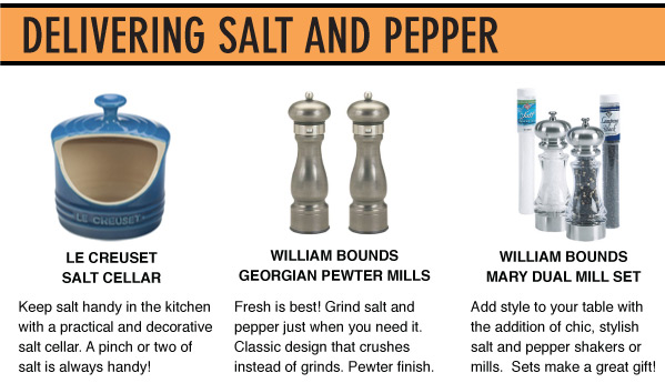 Delivering Salt and Pepper