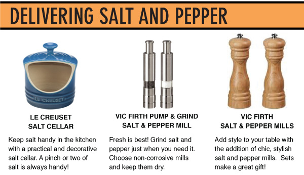 Delivering Salt and Pepper