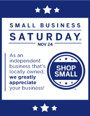 Small Business Saturday - Nov 24