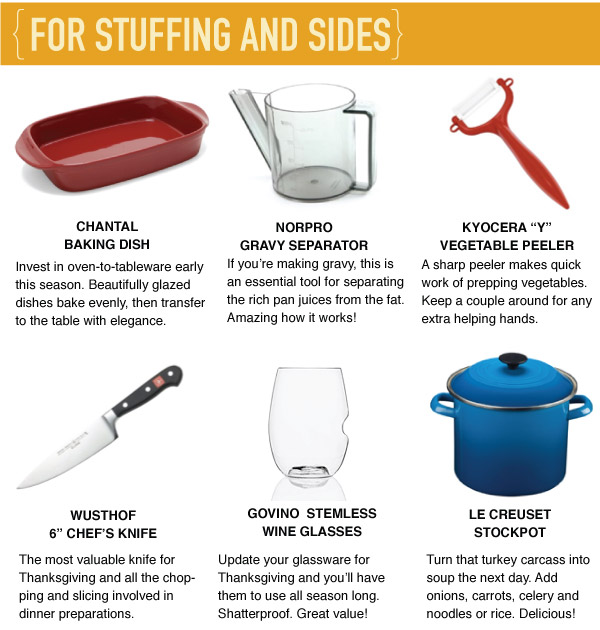 For Stuffing and Sides