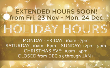 Holiday Hours