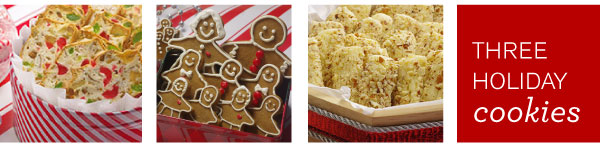 Three Holiday Cookies