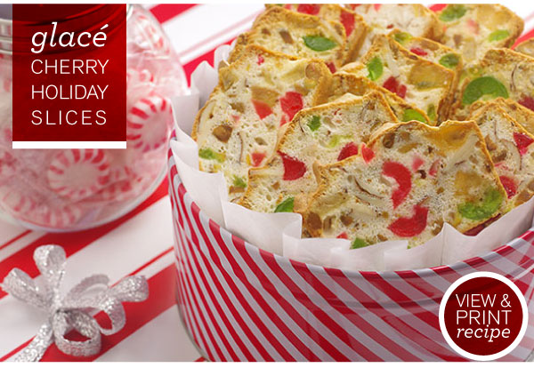 RECIPE: Glace Cherry Holiday Slices