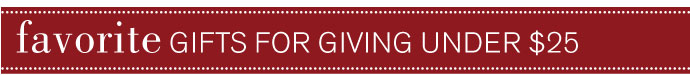Favorite Gifts under 25