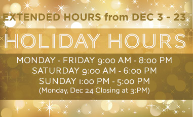 Holiday Hours