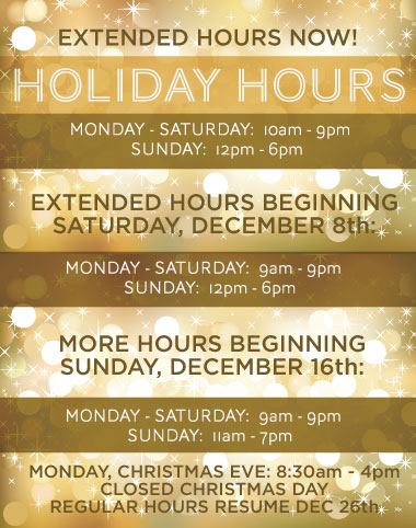 Holiday Hours