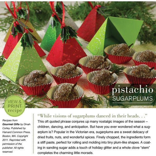 RECIPE: Pistachio Sugarplums