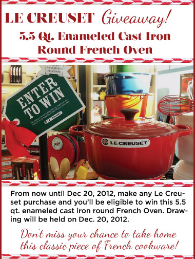 Le Creuset Giveaway