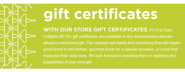 Gift Certificates