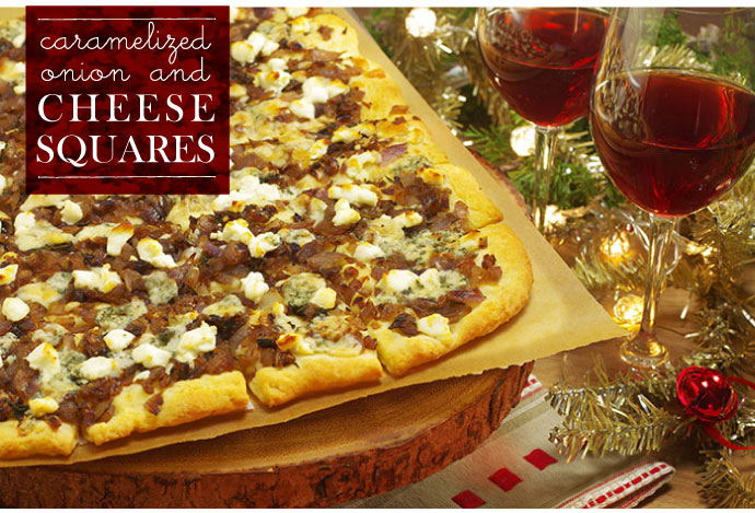 RECIPE: Caramelized Onion and Cheese Squares