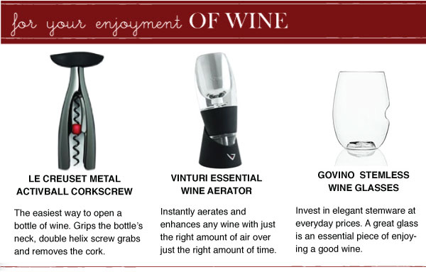 For Enjoying Wine