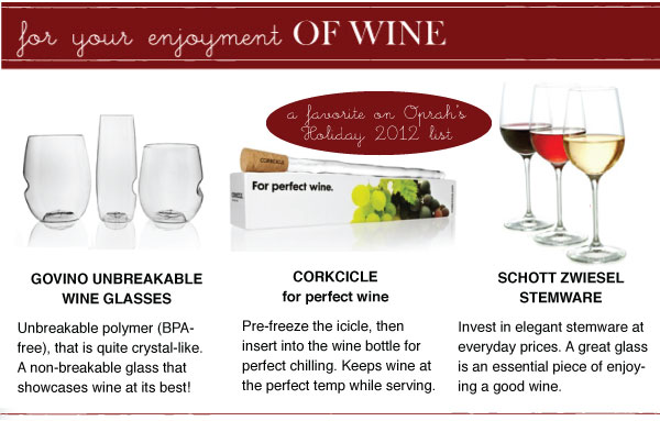 For Enjoying Wine