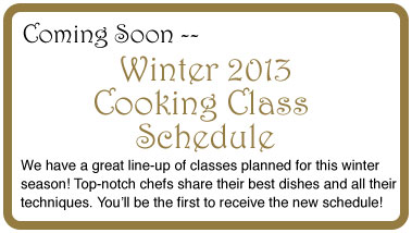 Winter Class Scheduling Coming Soon