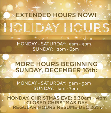 Holiday Hours