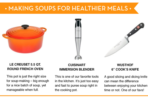 Making Soups for Healthier Meals