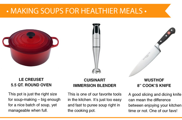 Making Soups for Healthier Meals