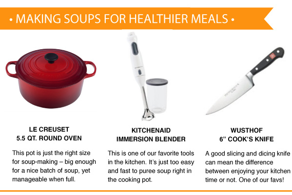 Making Soups for Healthier Meals