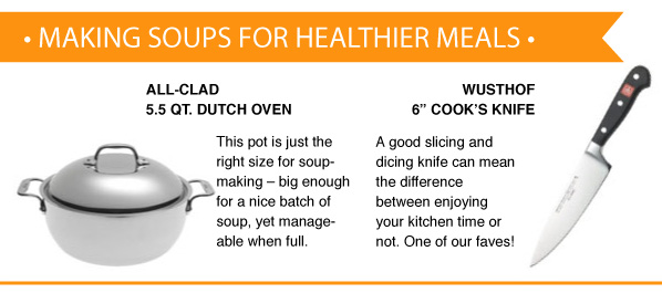 Making Soups for Healthier Meals