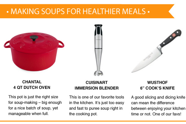 Making Soups for Healthier Meals