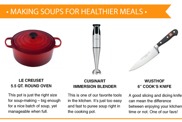 Making Soups for Healthier Meals